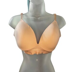 Victoria's Secret PINK‎ Tan Plunge Bra with Molded Cups Size 36d
